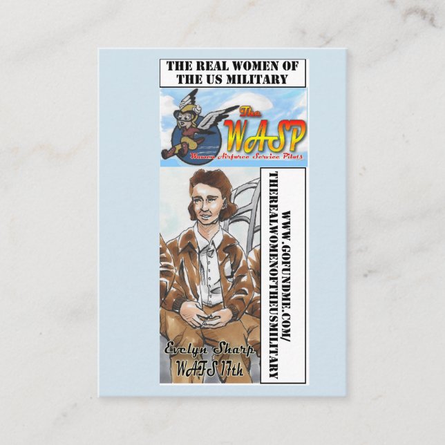 Die WESPE Evelyn-Scharf-Trading Card Visitenkarte (Vorderseite)