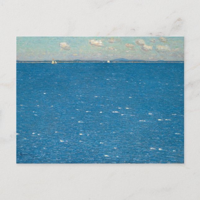 Die West Wind Isle of Shoals von Childe Hassam Postkarte (Vorderseite)