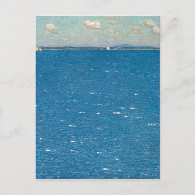 Die West Wind Isle of Shoals von Childe Hassam Postkarte (Vorderseite)