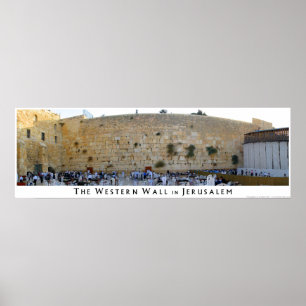 Die Western-Mauer in Jerusalem Poster
