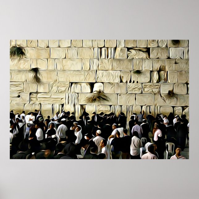 Die Western-Mauer in Jerusalem-Poster Poster (Vorne)