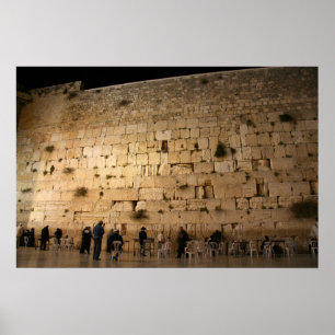 Die Western-Mauer, Jerusalem Poster