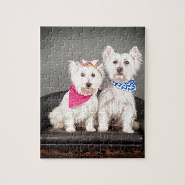 Die Westie Paare Puzzle (Vertikal)