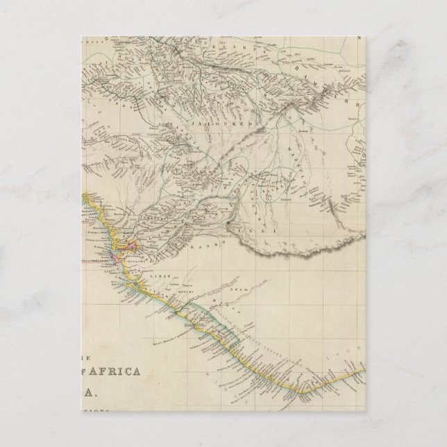 Die Westküste Afrikas Postkarte (Vorderseite)