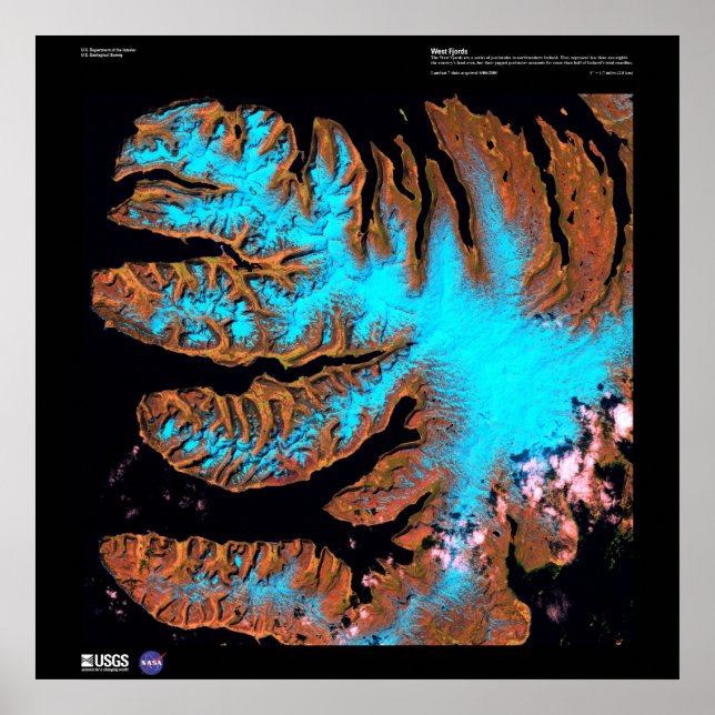 Die westlichen Fjorde Poster (Vorne)