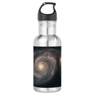 Die Whirlpool-Galaxie M51 und Begleiter im Weltrau Edelstahlflasche