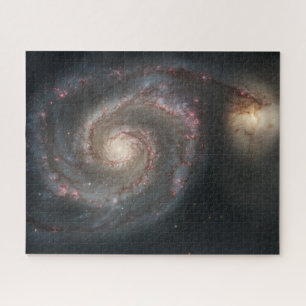 Die Whirlpool-Galaxie M51 und Begleiter im Weltrau Puzzle