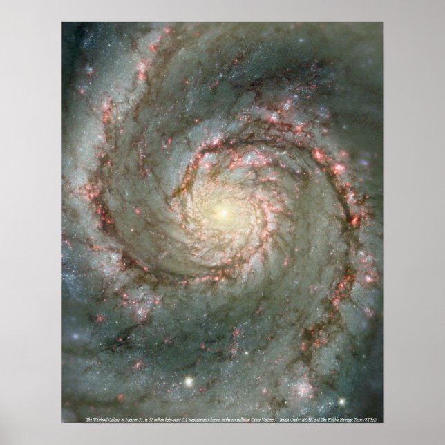 Die Whirlpool-Galaxie Poster (Vorne)