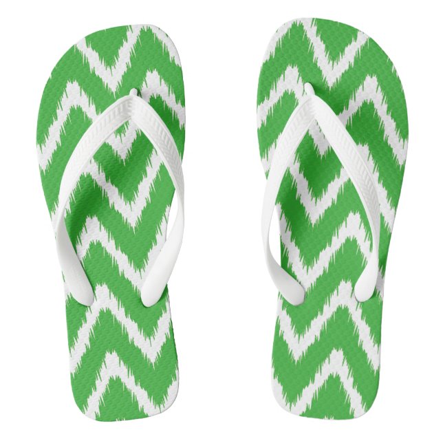 Die wichtigsten Limonen Chevrons der südlichen Hüt Flip Flops (Fußbett)