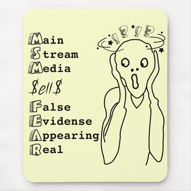 Die wichtigsten Stream-Medien verkaufen Angst vor  Mousepad (Vorne)
