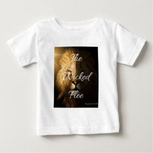 Die Wicked Flee Sprichwörter 28:1 KJV Baby T-shirt