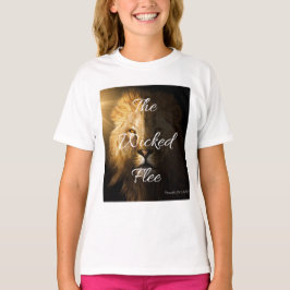 Die Wicked Flee Sprichwörter 28:1 KJV Girl's T-Shirt
