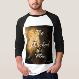 Die Wicked Flee Sprichwörter 28:1 KJV Men's 3/4 T-Shirt