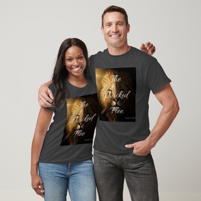 Die Wicked Flee Sprichwörter 28:1 KJV Unisex T-Shirt (Unisex)