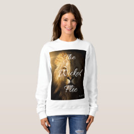 Die Wicked Flee Sprichwörter 28:1 KJV Women's Sweatshirt