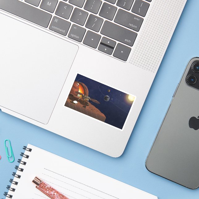 Die Wiedergeburt der Erkennungslander durch den Kü Aufkleber (Laptop mit iPhone)