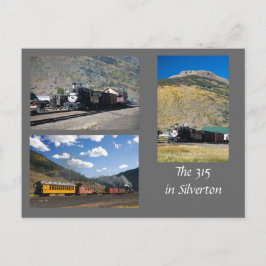 Die wiederhergestellte D&RG 315 in Silverton Postkarte