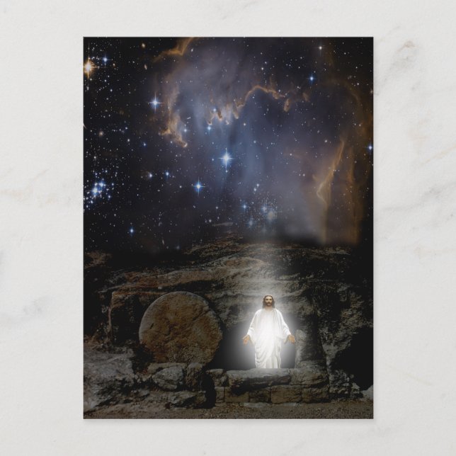 DIE WIEDERHERSTELLUNG DES HERRN. POSTKARTE (Vorderseite)