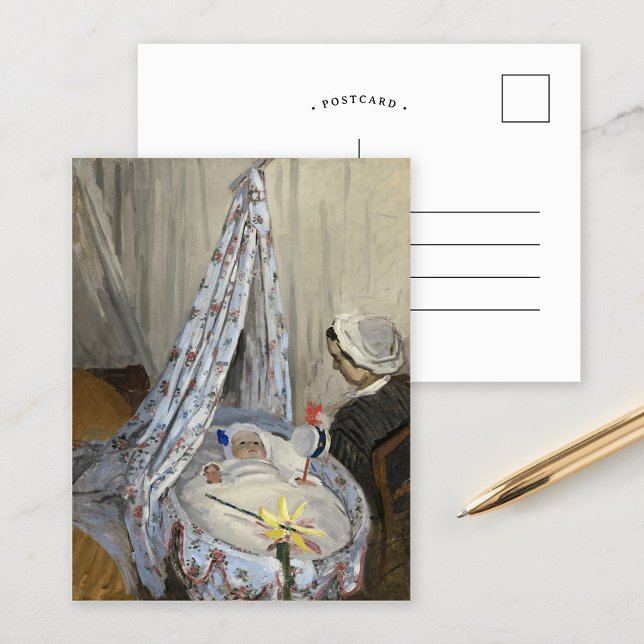 Die Wiege | Claude Monet Postkarte (Von Creator hochgeladen)