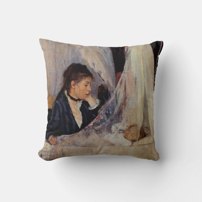 Die Wiege von Berthe Morisot Kissen (Vorderseite)