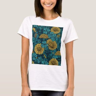 Die Wiese in Gelb und Blau T-Shirt