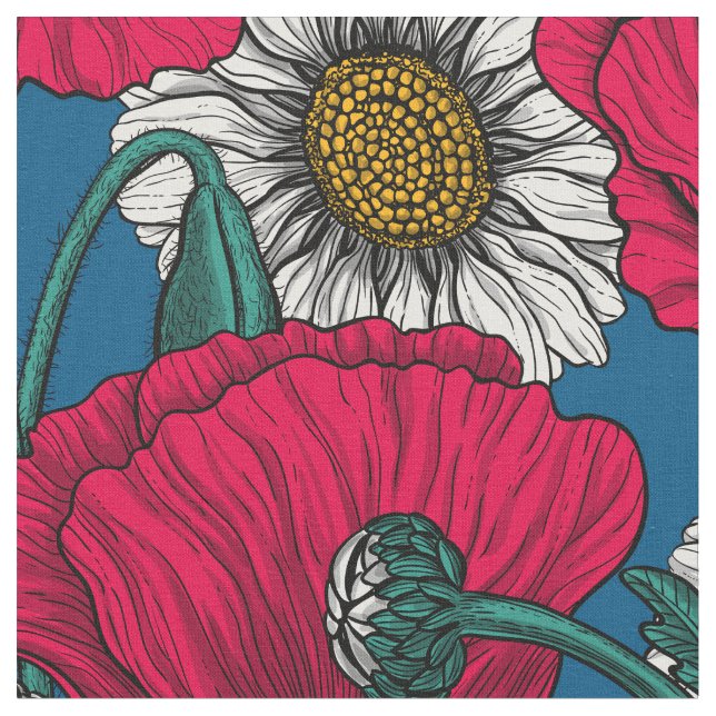 Die Wiese Stoff (Nahaufnahme)