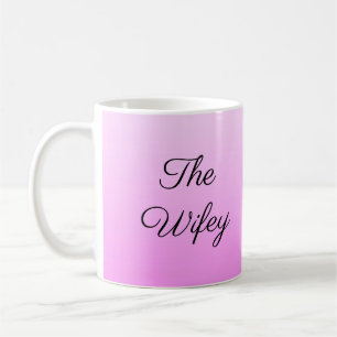 Die Wifey, der rosa Ombre Kaffeetasse