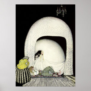 Die Wig des Herrn wurde entfernt, während er schli Poster