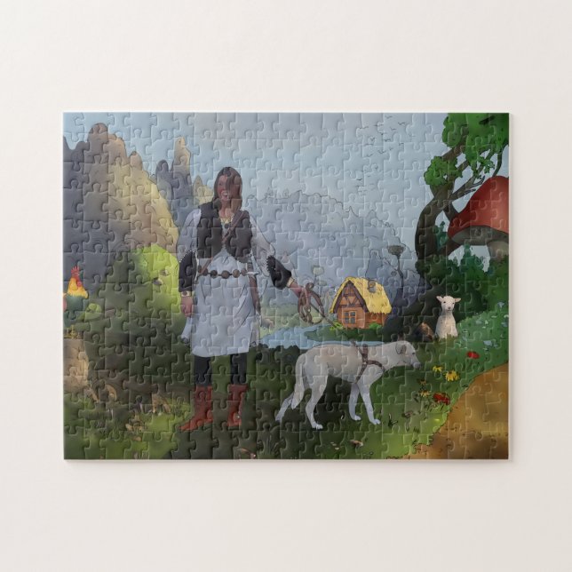 Die Wikingerin Puzzle (Horizontal)