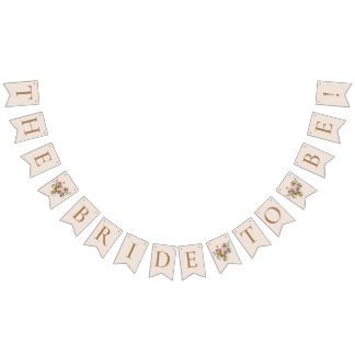 Die Wildblume ist modern und blumig. Wimpelkette