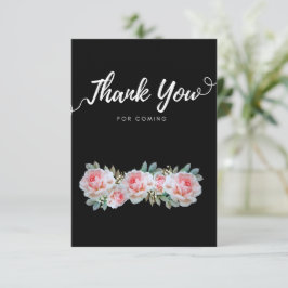 Die Wildblume weiß und rosa danke Ihnen RSVP Karte