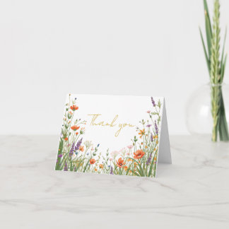 Die Wildblumenwiese Hochzeit Danke Karte