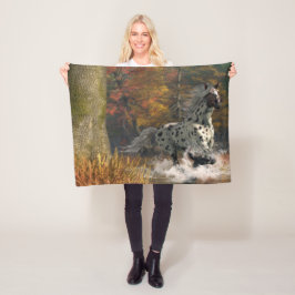 Die wilde Appaloosa-Decke Fleecedecke