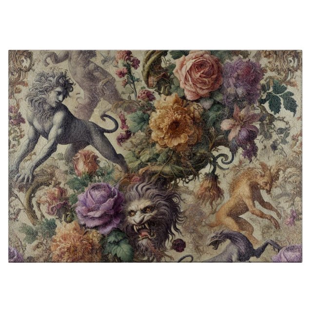 Die wilde Hitze - gotische Viktorianisch Schneidebrett (Vorderseite)