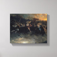 Die wilde Jagd auf Odin, 1872 von Peter Nicolai Ar