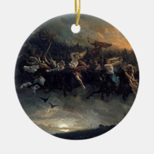 Die Wilde Jagd von Odin von Peter Nicolai Arbo 187 Keramik Ornament