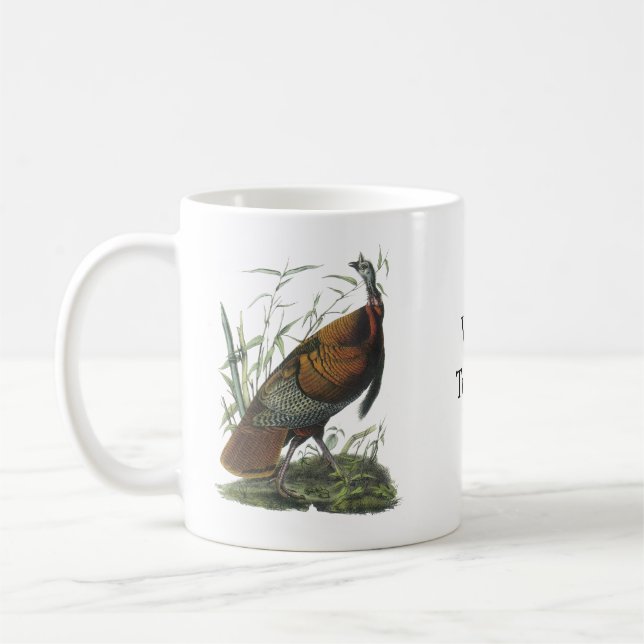 Die wilde Türkei, John Audubon Tasse (Links)
