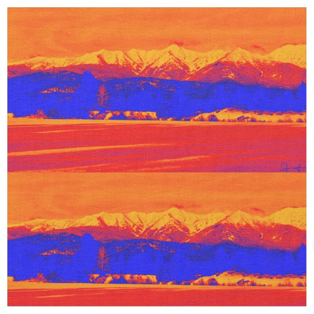 Die wilden Elkhorn-Berge Stoff (Nahaufnahme)