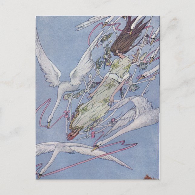 Die wilden Schwäne Postkarte (Vorderseite)