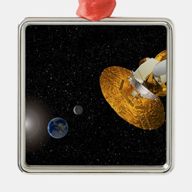 Die Wilkinson-Mikrowelle-Anisotropie-Probe Ornament Aus Metall (Vorne)