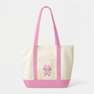 Die Windel-Tasche des rosa Elefant-Babys Tragetasche