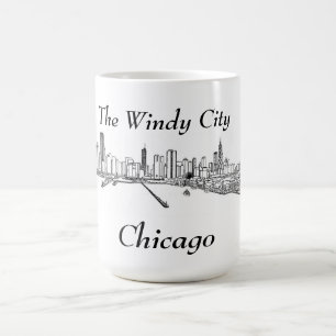 Die windige Stadt Chicago Kaffeetasse