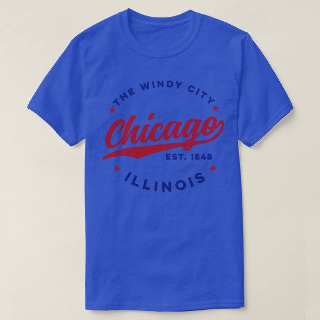 Die windige Stadt Chicago T-Shirt (Design vorne)
