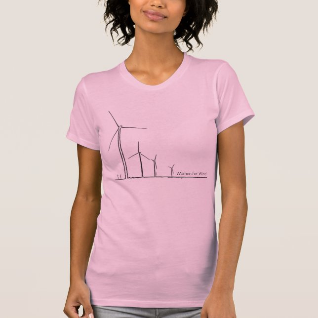 Die Windkraftanlage t-shirt_1671 der Frauen… T-Shirt (Vorderseite)