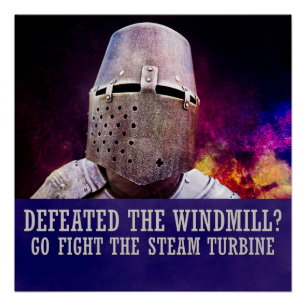 Die Windmühle besiegt? Dann kämpfe gegen die Dampf Poster
