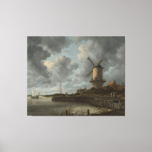Die Windmühle in Wijk bij Duurstede, Jacob Isaacks Leinwanddruck (Vorderseite)