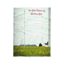 Die Windmühlen des Westerns Ohio Fleece Blanket