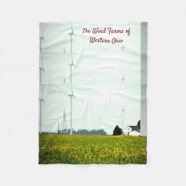 Die Windmühlen des Westerns Ohio Fleece Blanket