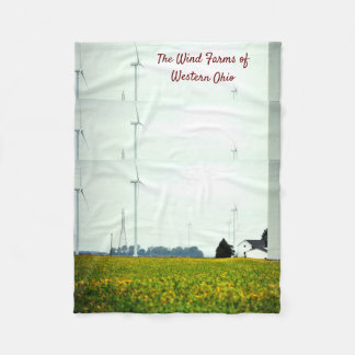 Die Windmühlen des Westerns Ohio Fleece Blanket