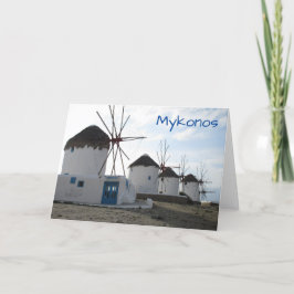Die Windmühlen, Mykonos, Griechenland Karte